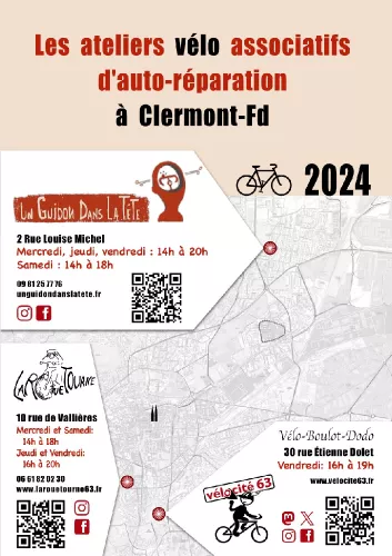 Les ateliers associatifs d'autoréparation à Clermont - 2024